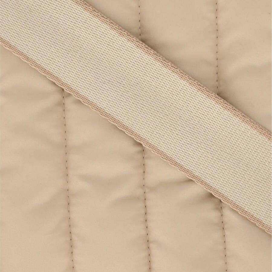 Sarlini doorgestikte crossbody tas beige - Foto 2