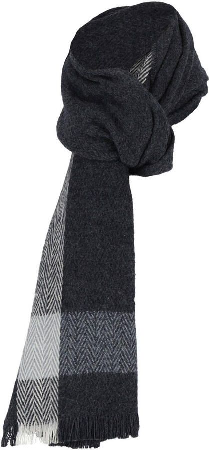 Sarlini geruite sjaal donkerblauw