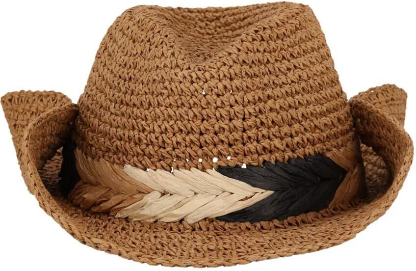 Sarlini raffia cowboyhoed naturel - Foto 3