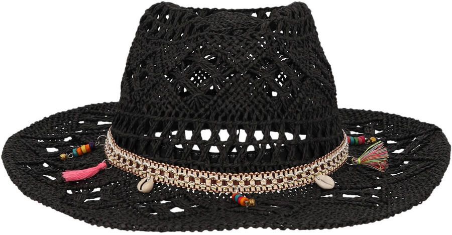 Sarlini raffia cowboyhoed zwart - Foto 3
