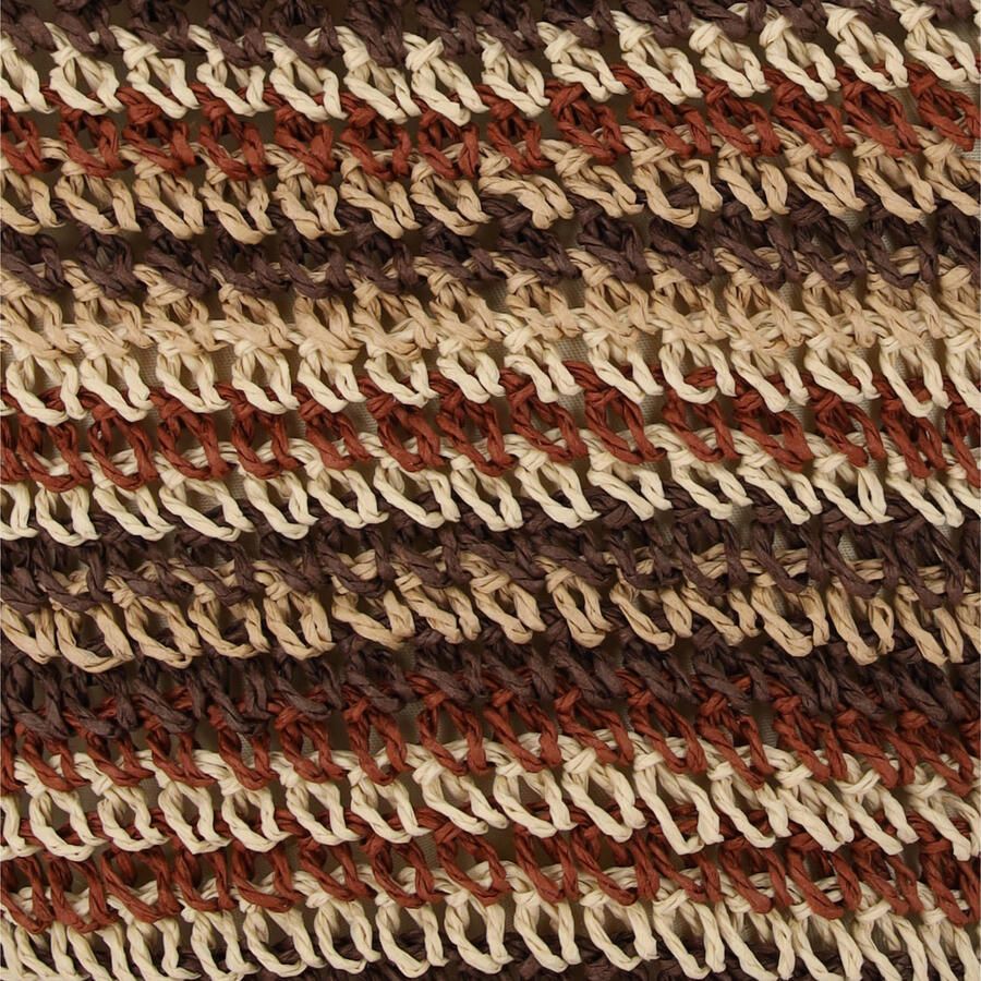 Sarlini raffia crossbody tas bruin - Foto 2