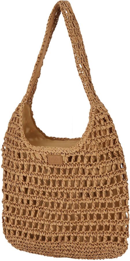 Sarlini raffia schoudertas naturel
