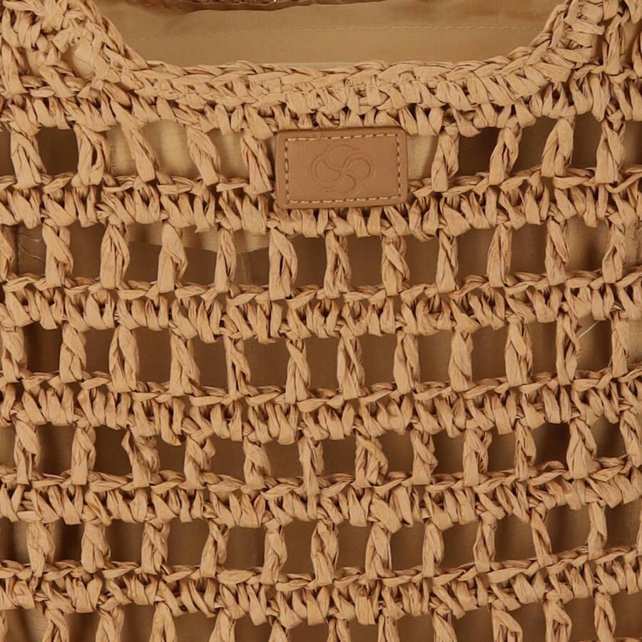 Sarlini raffia schoudertas naturel - Foto 2