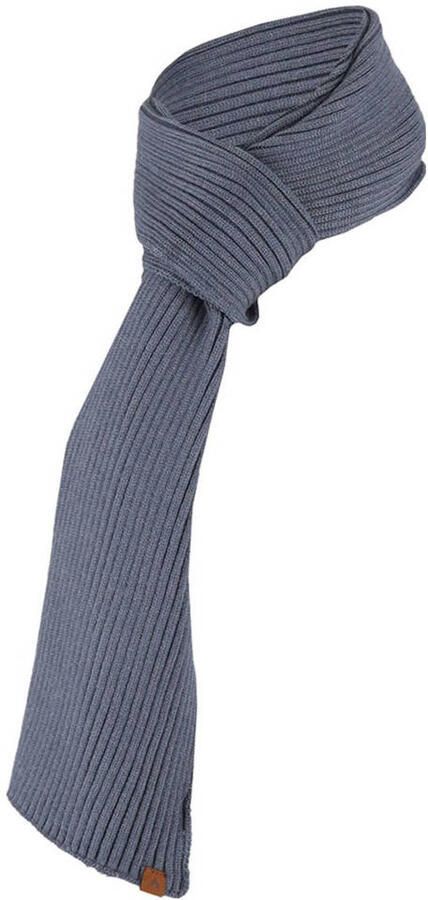 Sarlini ribgebreide sjaal denimblauw