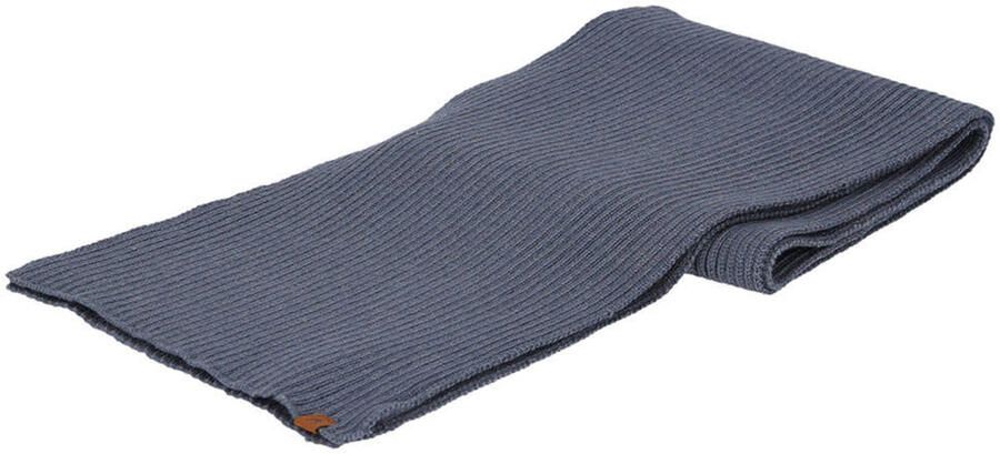 Sarlini ribgebreide sjaal denimblauw - Foto 3