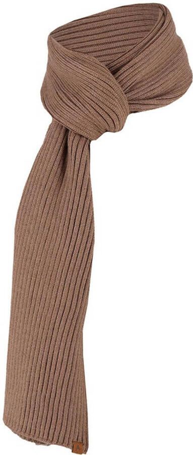 Sarlini ribgebreide sjaal taupe