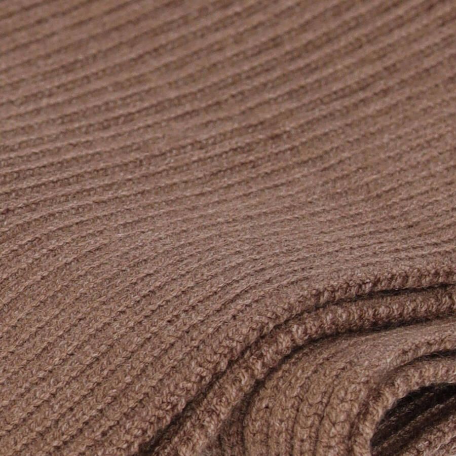 Sarlini ribgebreide sjaal taupe - Foto 2