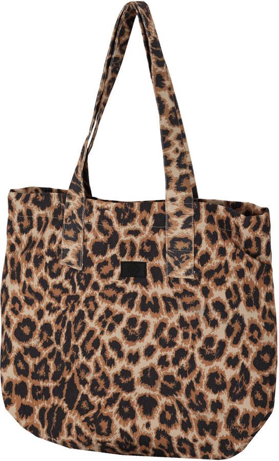 Sarlini shopper met panterprint bruin