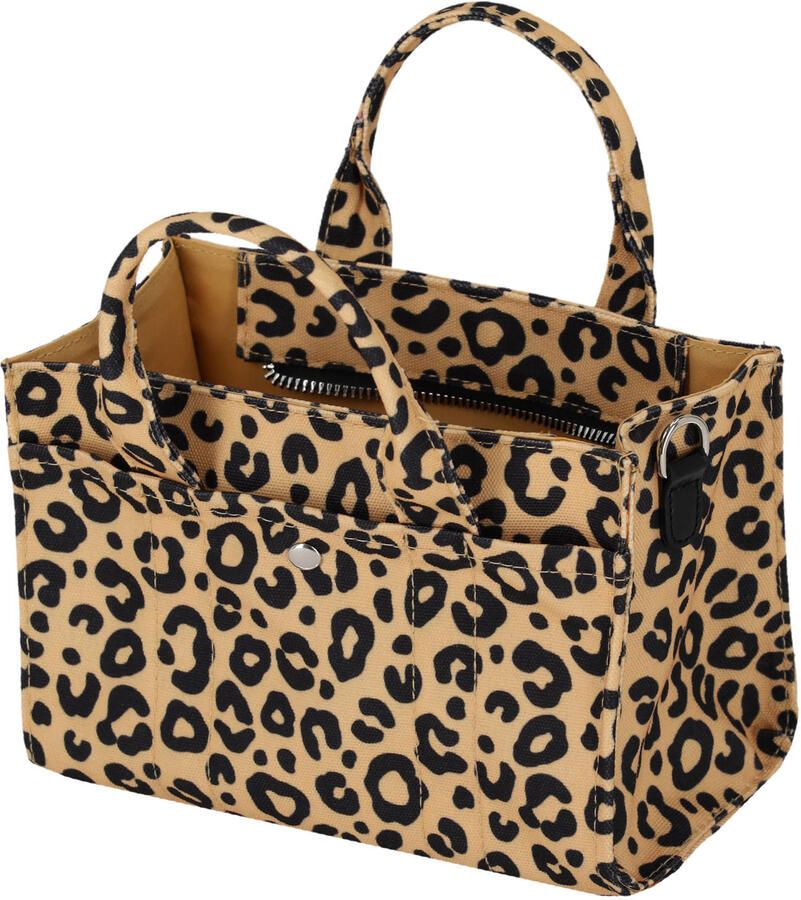 Sarlini shopper met panterprint zand - Foto 2