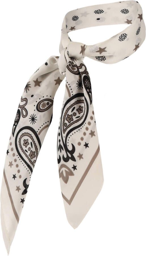 Sarlini sjaaltje met paisley print ecru
