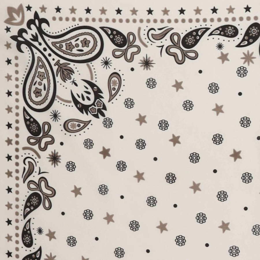 Sarlini sjaaltje met paisley print ecru - Foto 2