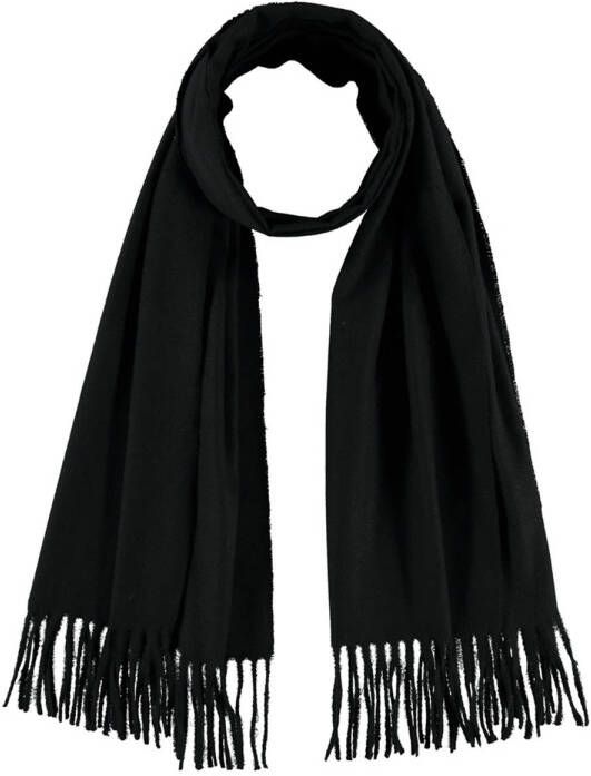 Sarlini sjaal met franjes zwart