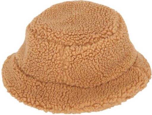 Sarlini teddy bucket hat camel