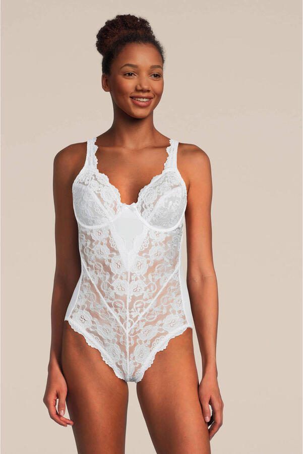 Sassa Mode corrigerende body Classic Lace wit - Foto 2