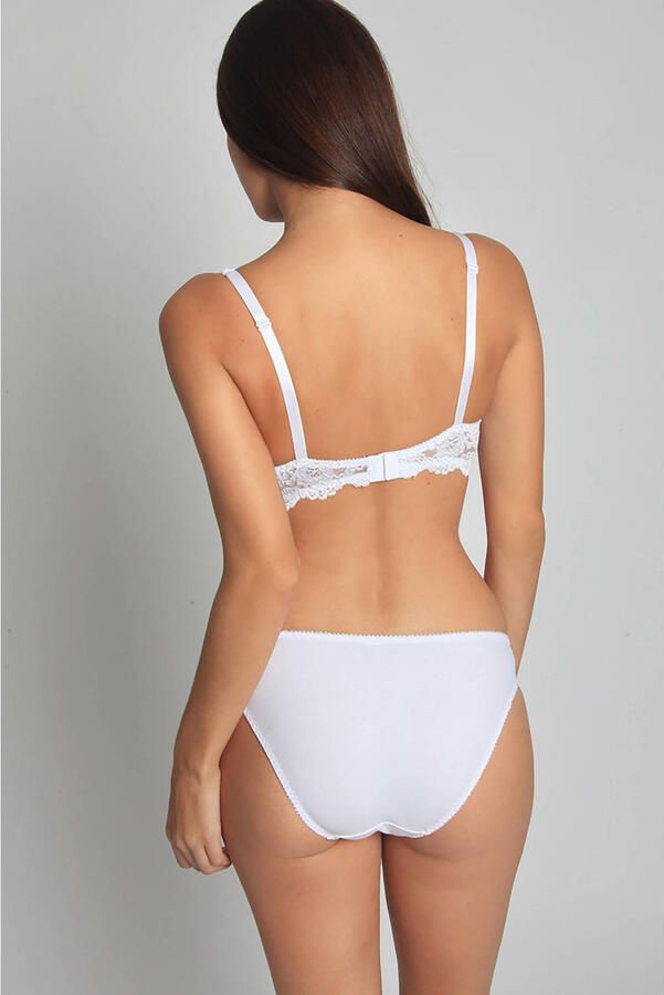 Sassa Mode niet-voorgevormde beugelbh Classic Lace wit