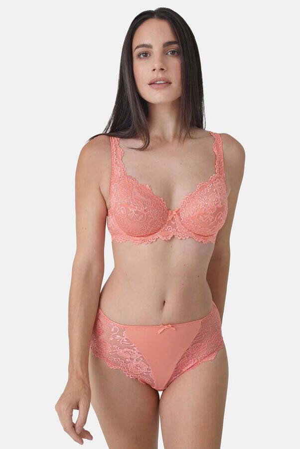 Sassa Mode niet-voorgevormde beugelbh Classic Lace zalmroze - Foto 2