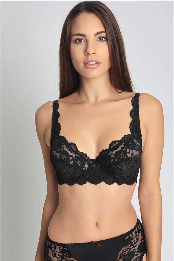Sassa Mode niet-voorgevormde beugelbh Classic Lace zwart