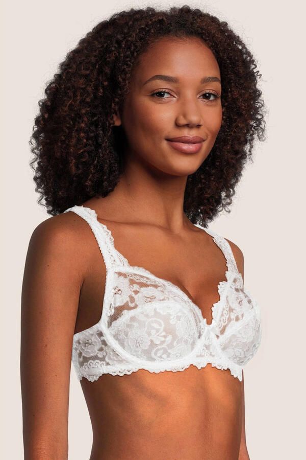 Sassa Mode niet-voorgevormde beugelbh Classic Lace wit - Foto 3