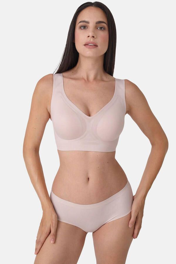 Sassa Mode seamless slip Bonded Micro lichtbeige
