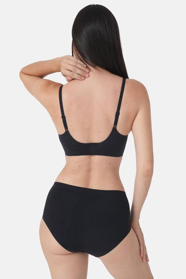 Sassa Mode seamless voorgevormde bh zonder beugel Bonded Micro zwart - Foto 2