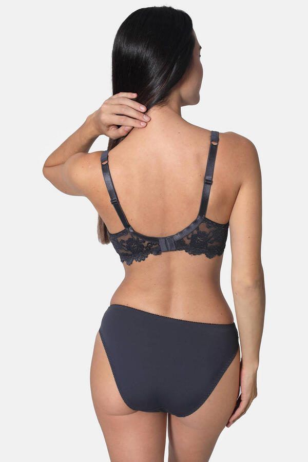 Sassa Mode slip Classic Lace donkergrijs - Foto 2
