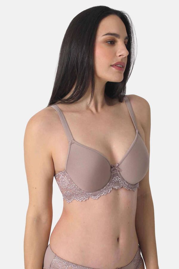 Sassa Mode voorgevormde T-shirt-bh met beugel taupe - Foto 3