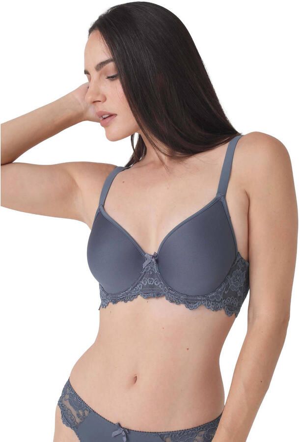 Sassa Mode voorgevormde beugelbh Classic Lace grijsblauw