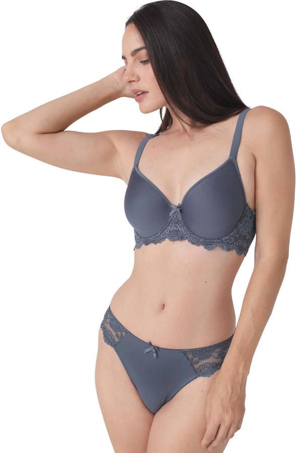 Sassa Mode voorgevormde beugelbh Classic Lace grijsblauw - Foto 3