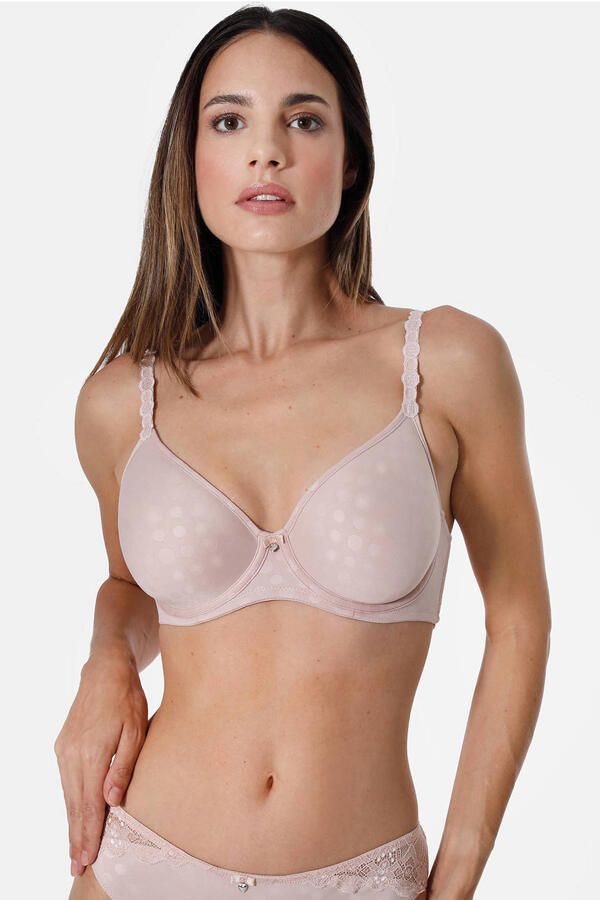 Sassa Mode voorgevormde beugelbh Dot & Blossom lichtbeige