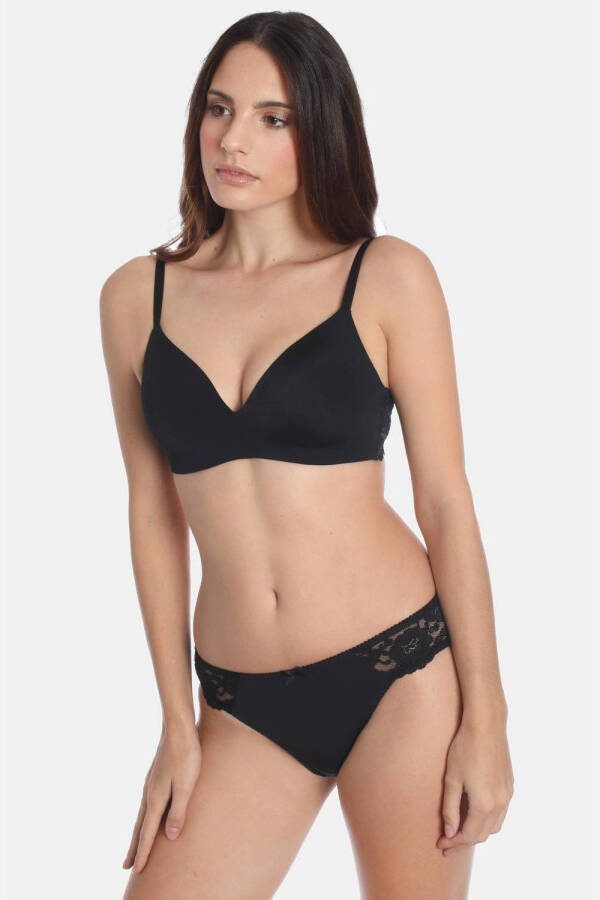 Sassa Mode voorgevormde bh zonder beugel Classic Lace zwart - Foto 3