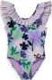 SCOTCH & SODA Meisjes Zwemkleding All-over Printed Contract Ruffle Bathing Suit Paars - Thumbnail 2