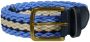 Scotch & Soda gevlochten riem van elastiek kobaltblauw Polyester S - Thumbnail 1