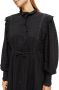 Scotch & Soda jurk Mini shirt dress with lace detail in Organic katoen met kant zwart - Thumbnail 1