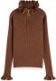 SCOTCH & SODA Meisjes Truien & Vesten 168232-22-fwgm-d60 Bruin - Thumbnail 2