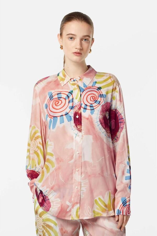 Scotch & Soda Gedrukt losvallend overhemd Multicolor Dames