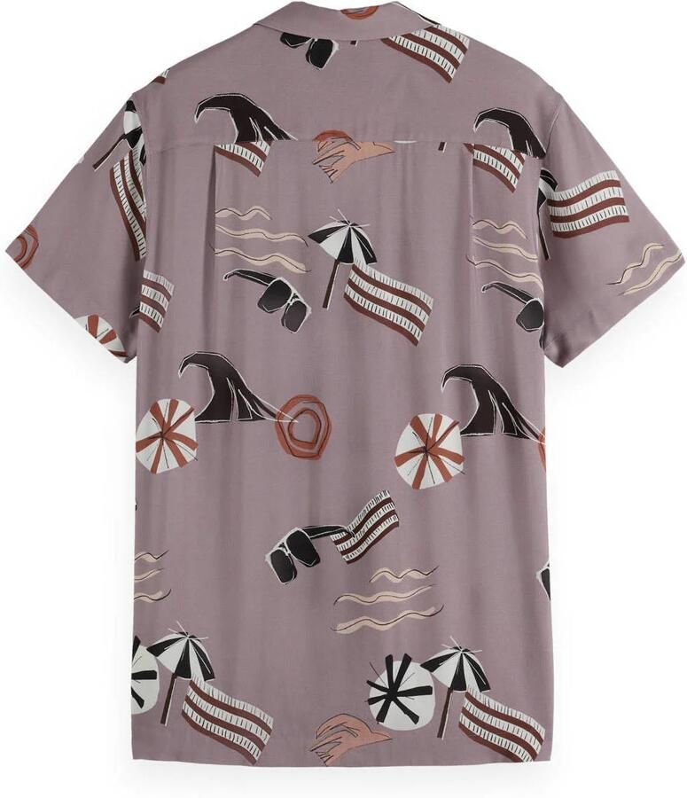 Scotch & Soda Regular fit vrijetijdsoverhemd met halflange mouwen