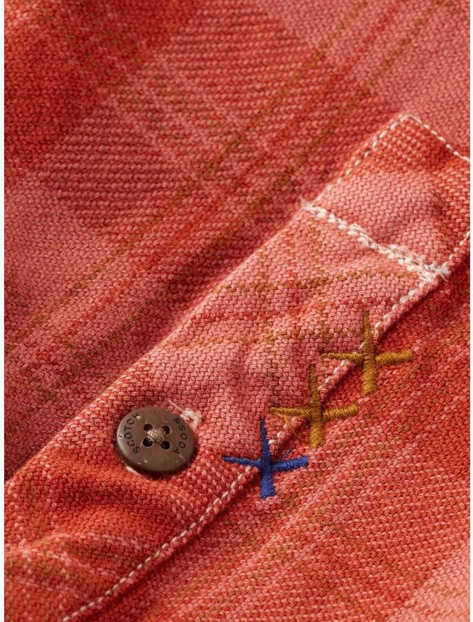 Scotch & Soda denim overshirt rood - Foto 3