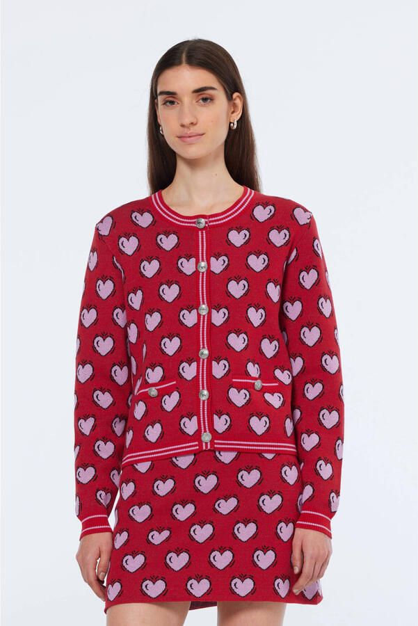 Scotch & Soda Stijlvolle Vest met Burton Morris Design Pink Dames - Foto 2