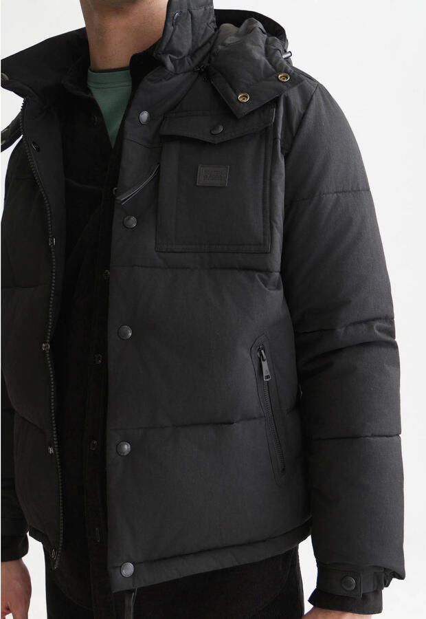 Scotch & Soda Regular fit jack met katoenanteil in stiksels