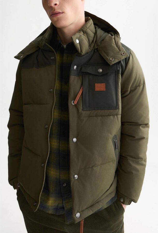 Scotch & Soda Regular fit jack met katoenanteil in stiksels
