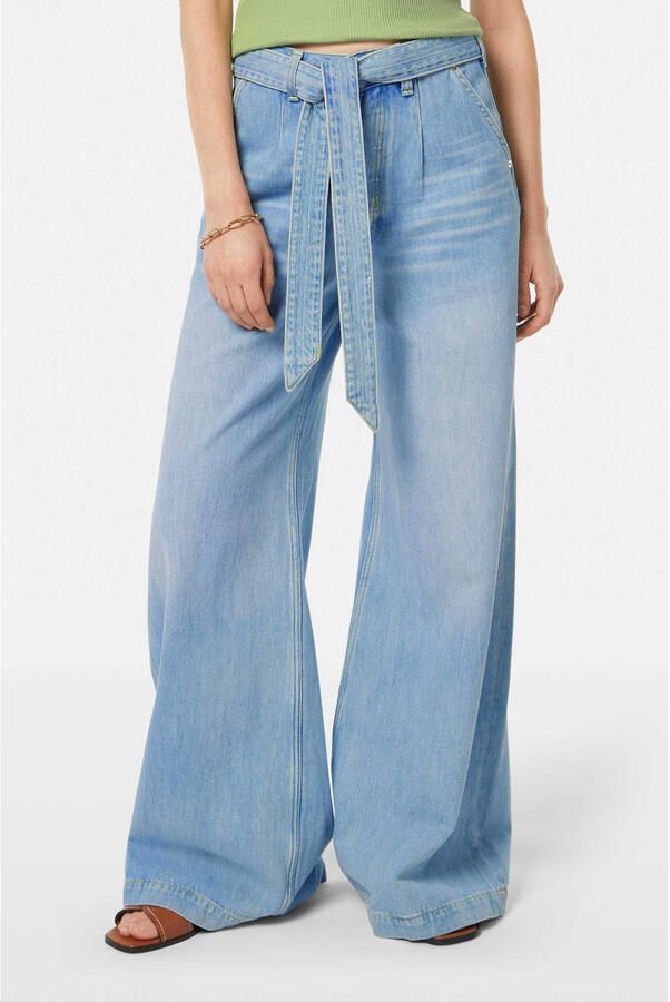 Scotch & Soda high waist wide leg jeans light blue denim - Foto 2