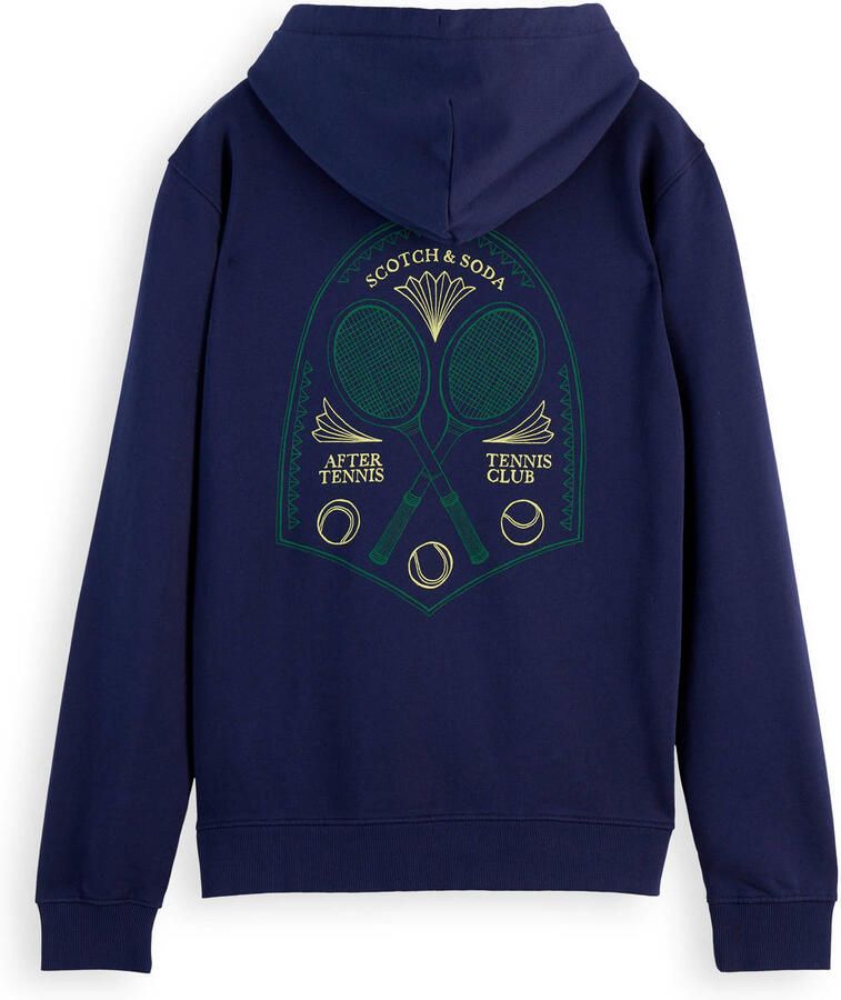 Scotch & Soda Artwork Hoodie Sweatshirt Blue Heren - Foto 2