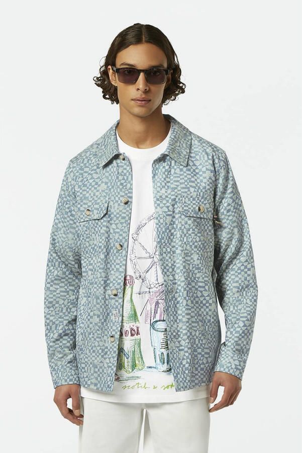 Scotch & Soda overshirt groen - Foto 3