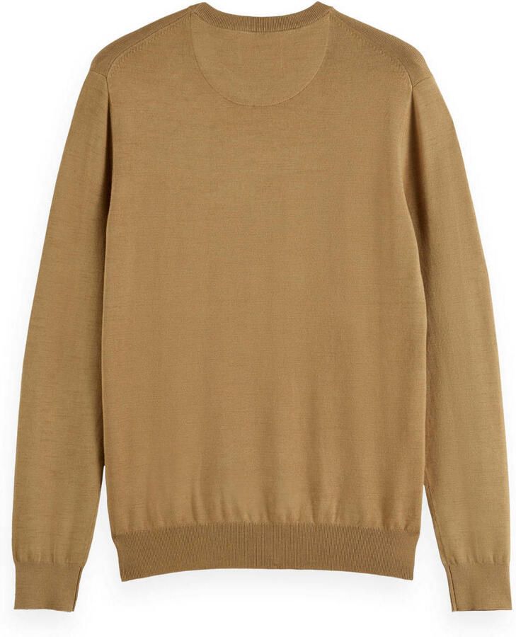 SCOTCH & SODA Heren Truien & Vesten Viscose Pullover Crewneck Camel