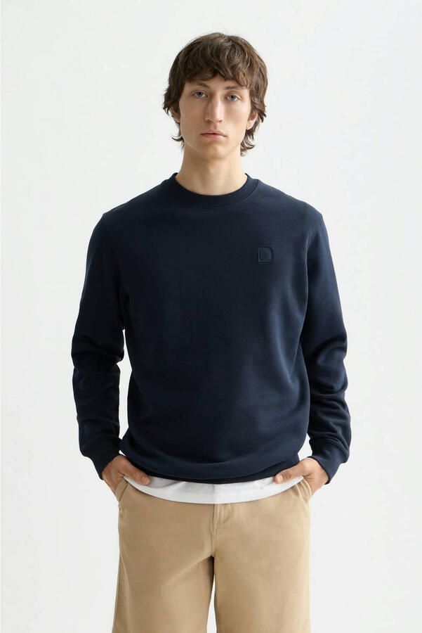 SCOTCH & SODA Heren Truien & Vesten Core Logo Sweatshirt Donkerblauw - Foto 5