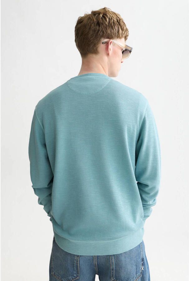 Scotch & Soda regular fit gemêleerde sweater adriatic blauw - Foto 2