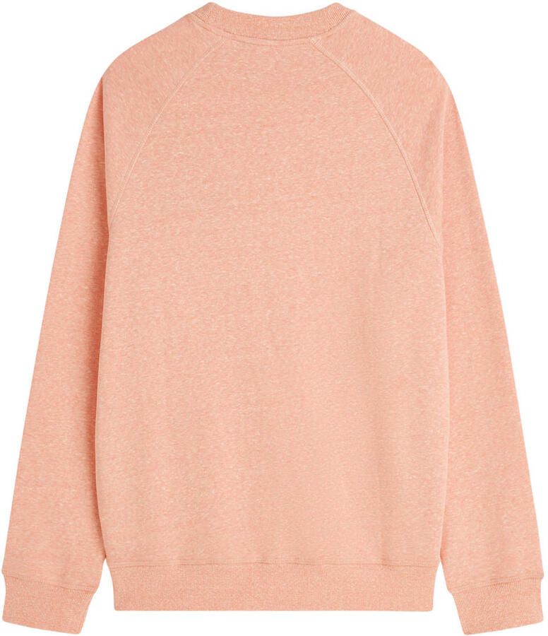 Scotch & Soda regular fit gemêleerde sweater met borduursels zalm - Foto 2