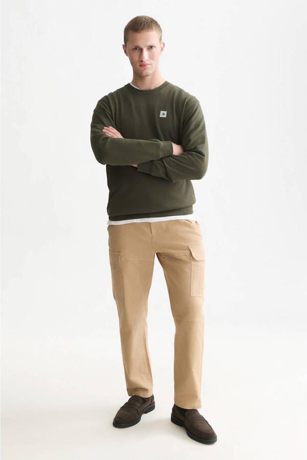 Scotch & Soda regular fit sweater donkergroen - Foto 3