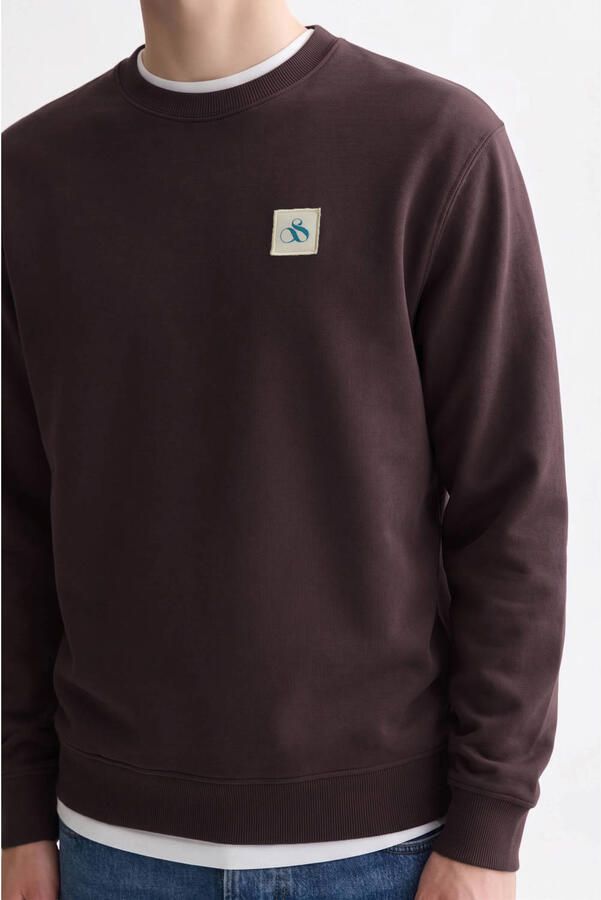 Scotch & Soda regular fit sweater donkerpaars