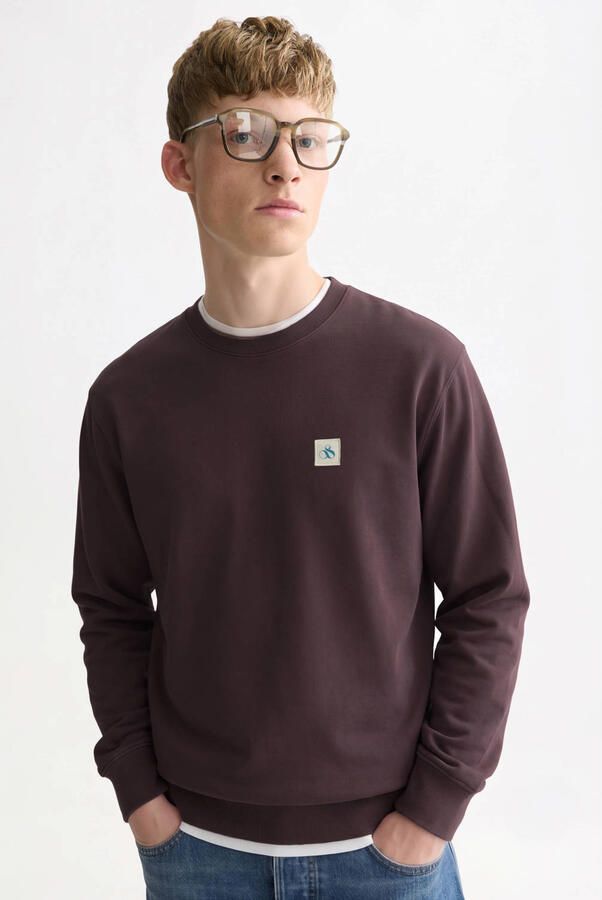 Scotch & Soda regular fit sweater donkerpaars - Foto 3